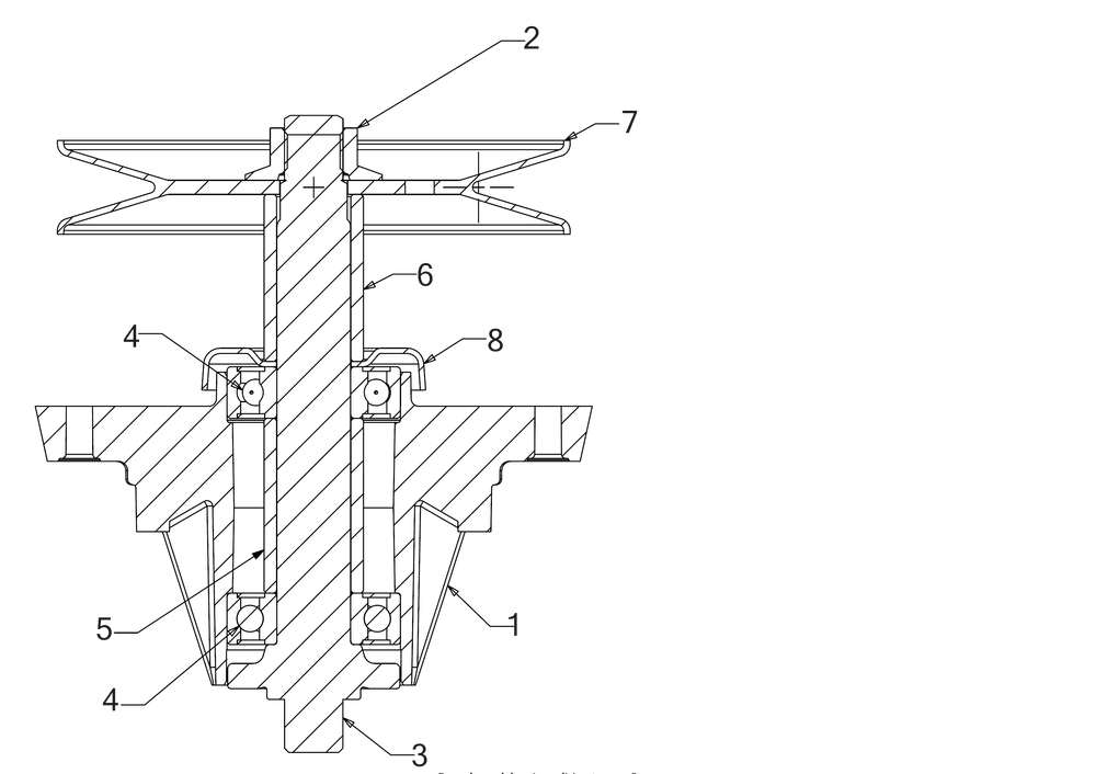 Spindle Diagram and Parts List for (13AQA2CA009)(2017) Cub Cadet Lawn Tractor